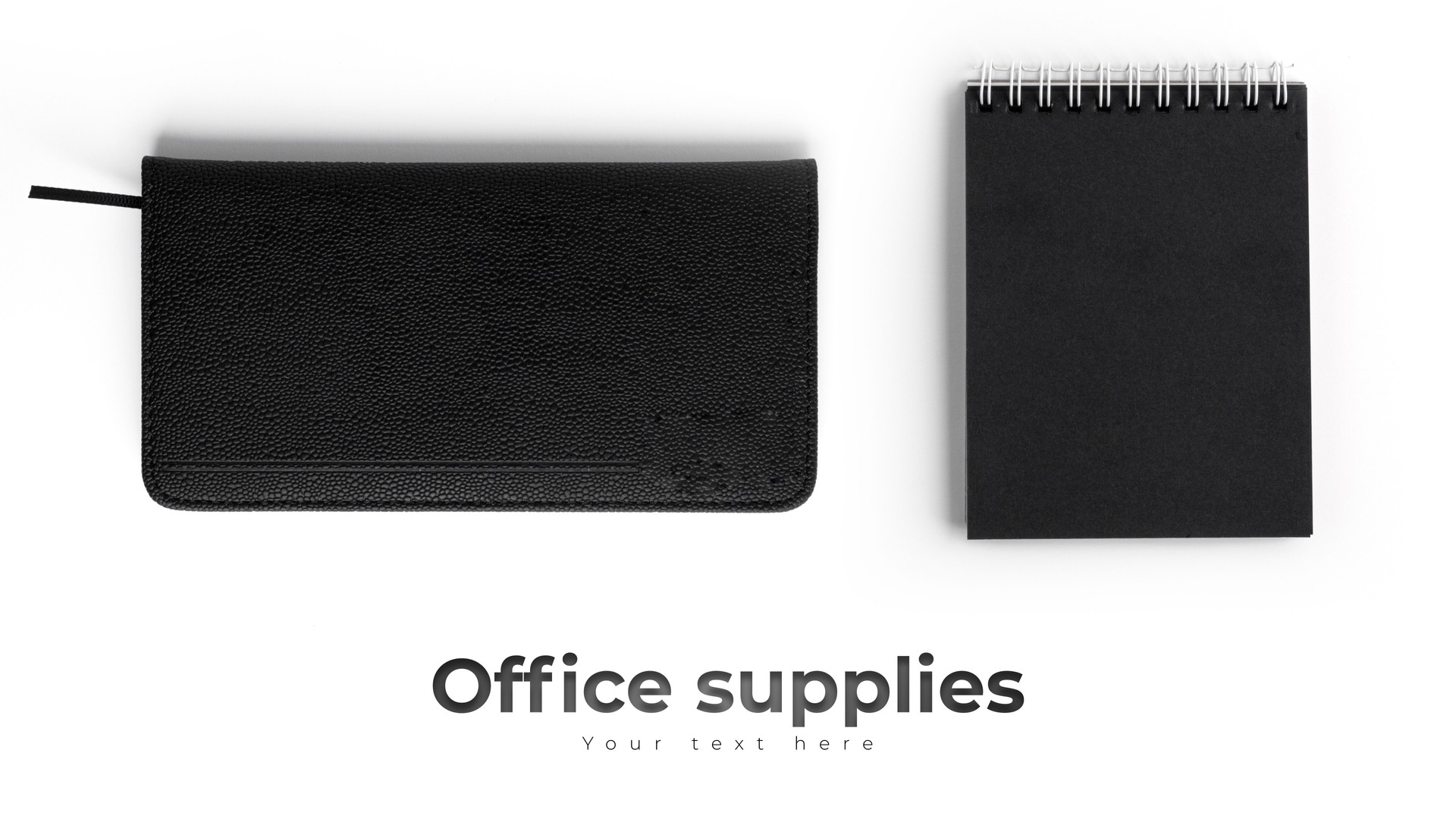 Forniture per ufficio isolate su sfondo bianco